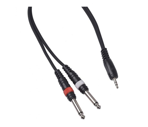CABLE4ME jack 3,5 mm stereo 2x jack mono 6,3 mm 3m - 1590436 - zdjęcie 2